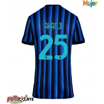 Camiseta Inter Milan Manuel Akanji #25 Primera Equipación para mujer 2025-26 manga corta